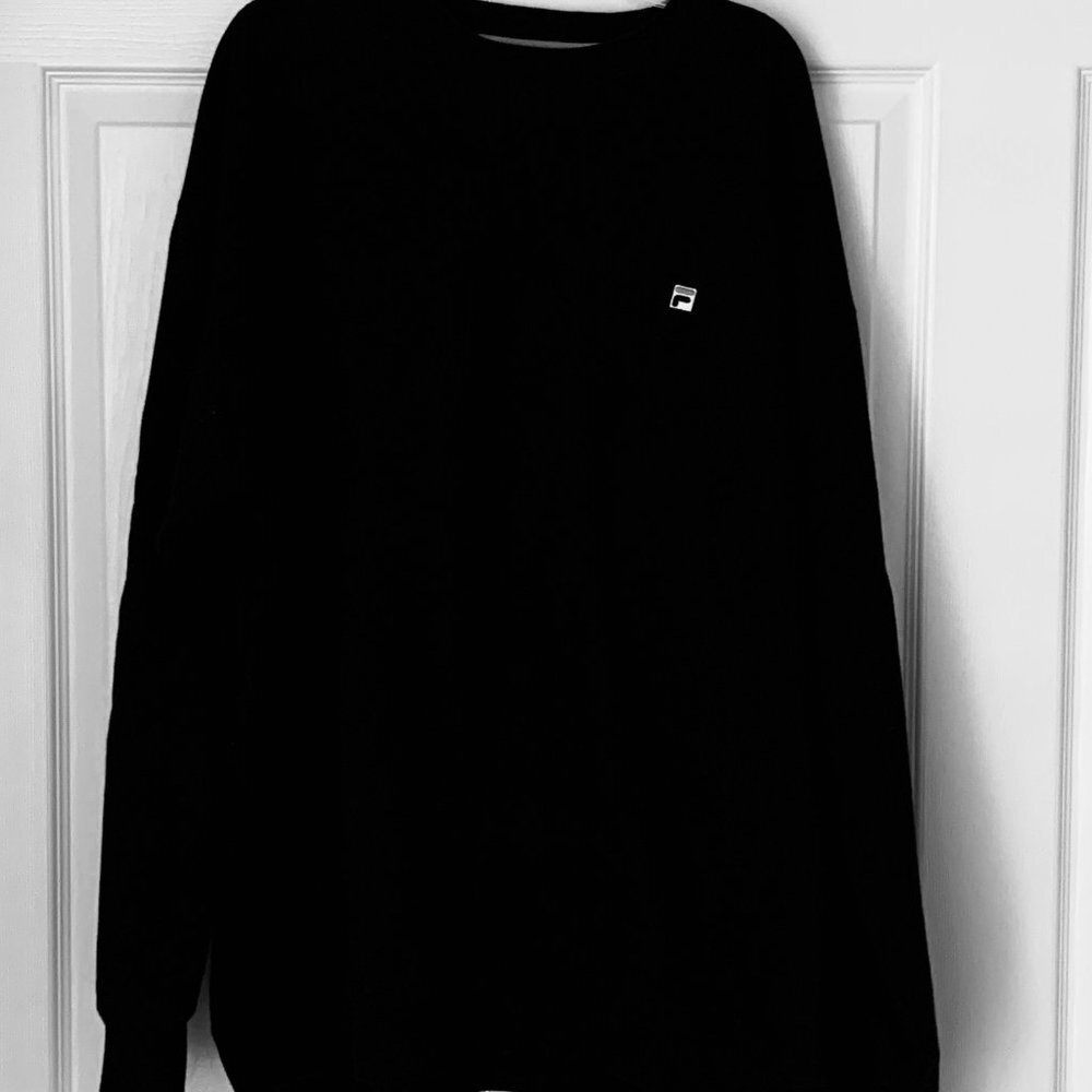FILA Black Long Sleeve Sweatshirt Top Sz XL